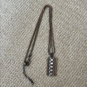 Chico’s, Vintage Style Pendant Necklace, mixed Metal deisgn